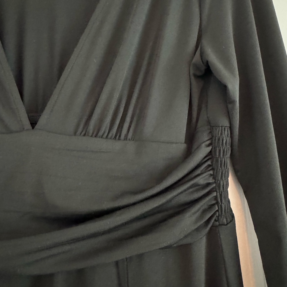 Baltic Born Black V-Neck Long Sleeve Dress - Picture 6 of 6